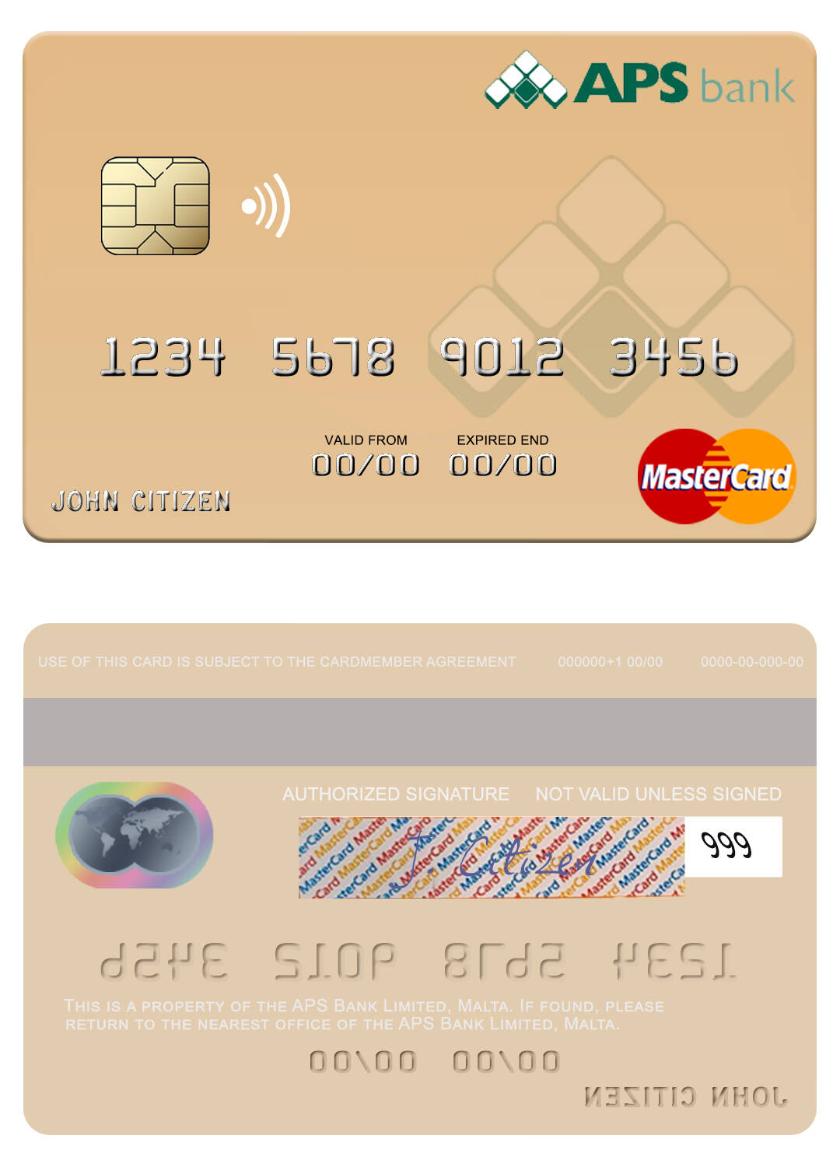 Malta APS Bank Limited mastercard